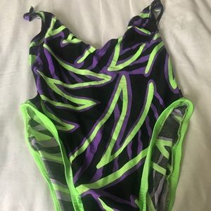 Retro one piece bathing suit